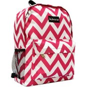 Wholesale - PINK/WHITE CHEVRON PRINT BACKPACK C/P 24